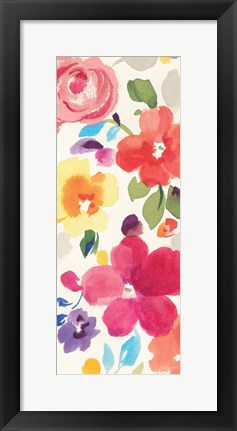 Framed Popping Florals II Print