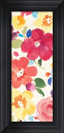 Framed Popping Florals III Print