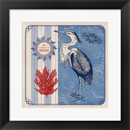 Framed Sea Bird IV Print