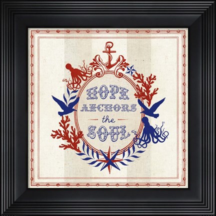 Framed Nautical Wisdom II Print