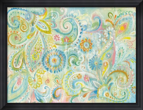 Framed Spring Dream Paisley Print