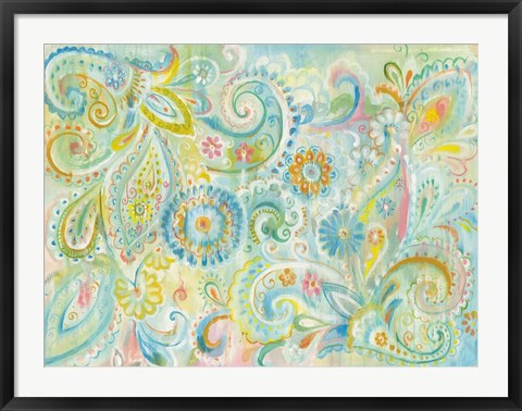 Framed Spring Dream Paisley Print