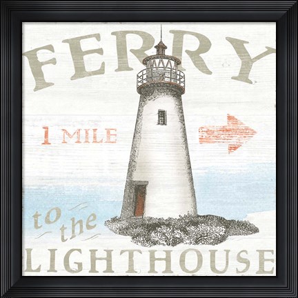 Framed Seaside Life IV Print