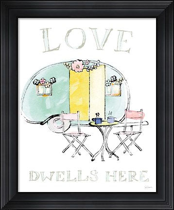 Framed Girlfriends Cabin III Print