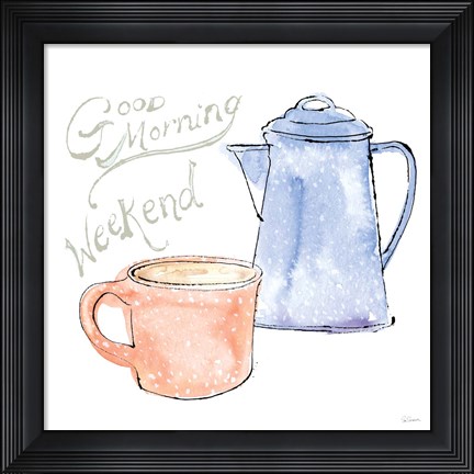 Framed Girlfriends Cabin V Print