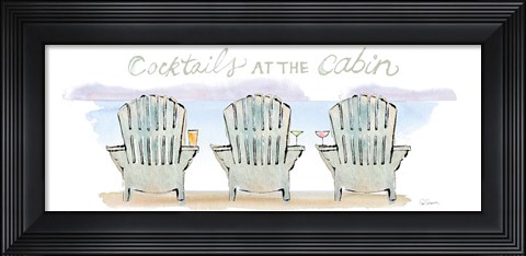 Framed Girlfriends Cabin VII Print