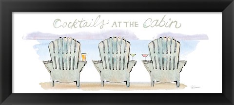 Framed Girlfriends Cabin VII Print