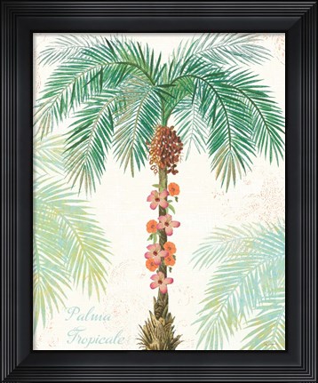 Framed Flamingo Tropicale III Print