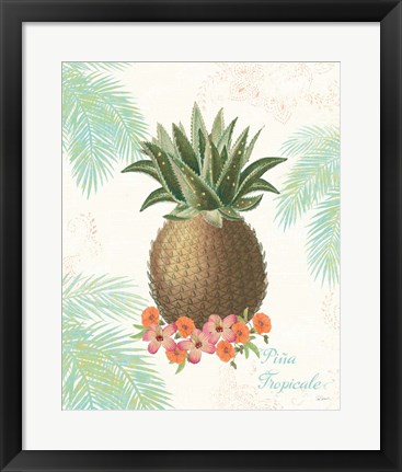 Framed Flamingo Tropicale IV Print