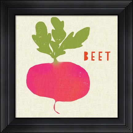 Framed Summer Vegetable I Print