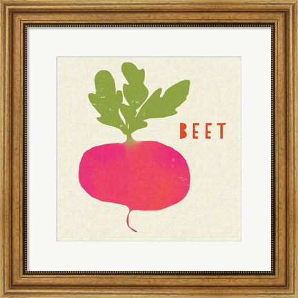 Framed Summer Vegetable I Print