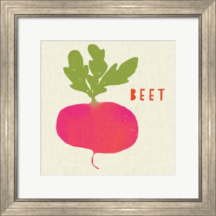 Framed Summer Vegetable I Print