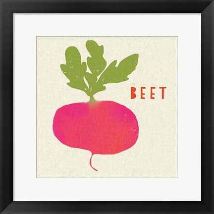 Framed Summer Vegetable I Print