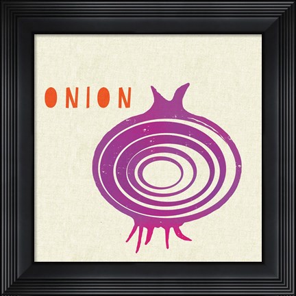 Framed Summer Vegetable IV Print