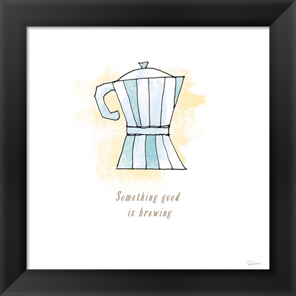Framed Good Brew I Print