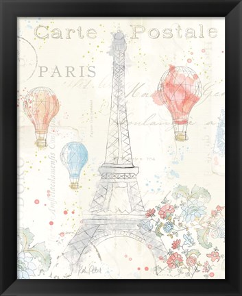 Framed Lighthearted in Paris II Print