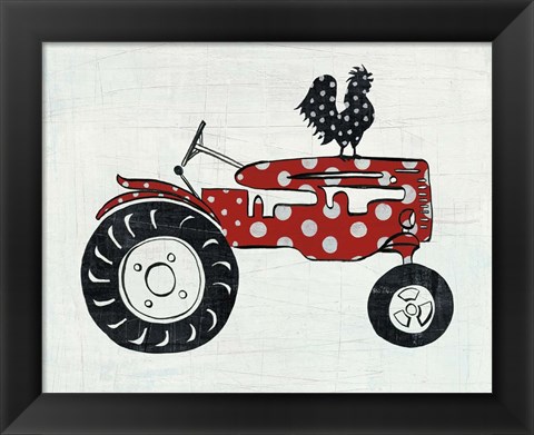 Framed Modern Americana Farm V Print