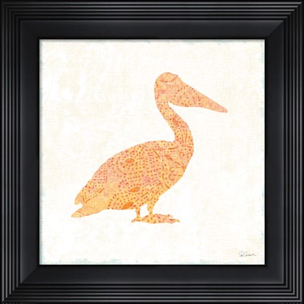 Framed Flamingo Tropicale IX Print