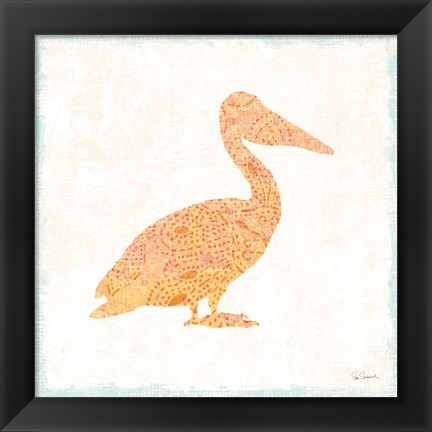 Framed Flamingo Tropicale IX Print