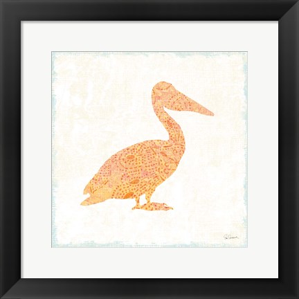 Framed Flamingo Tropicale IX Print