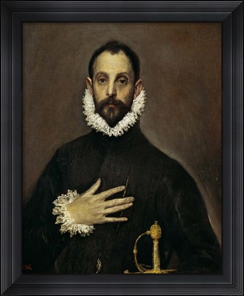 Framed Nobleman with his Hand on his Chest, c. 1577-1584 Print