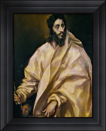 Framed Saint Bartholomew Print