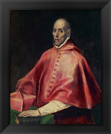 Framed Cardinal Juan de Tavera (d1545), founder of the Tavera Hospital Print