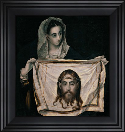 Framed Saint Veronica with the Sudarium Print