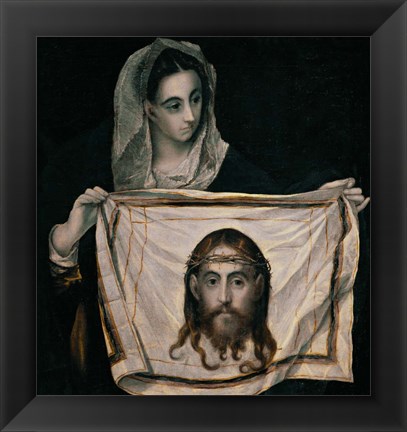 Framed Saint Veronica with the Sudarium Print