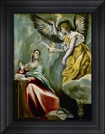 Framed Annunciation c. 1600 Print