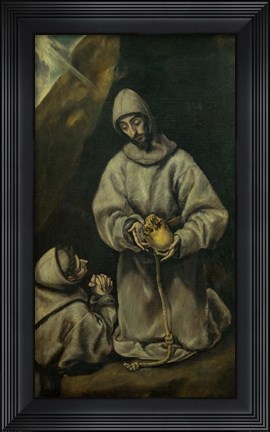 Framed Saint Francis in Meditation Print