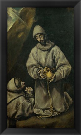 Framed Saint Francis in Meditation Print
