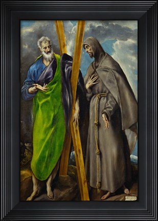 Framed Saint Andrew and Saint Francis Print