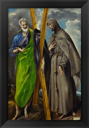 Framed Saint Andrew and Saint Francis Print