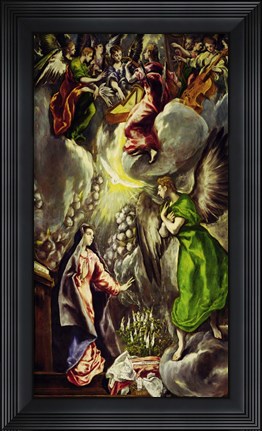Framed Annunciation, 1570-1573 Print