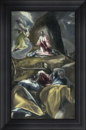 Framed Christ in the Garden of Olives Print