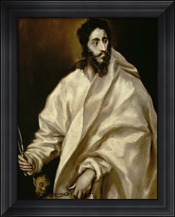 Framed Saint Bartholomew Print