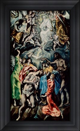 Framed Baptism of Christ Print
