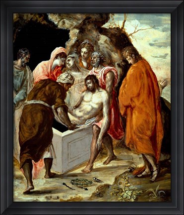 Framed Entombment of Christ Print