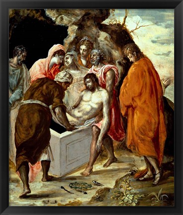 Framed Entombment of Christ Print