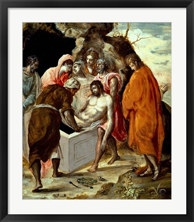 Framed Entombment of Christ Print