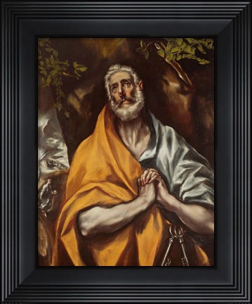 Framed Tears of Saint Peter Print