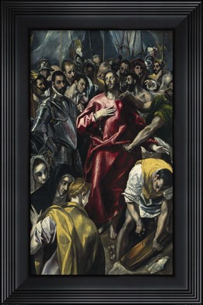 Framed Despoiling of Christ c. 1606-1608 Print