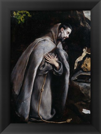 Framed Saint Francis of Assisi Print