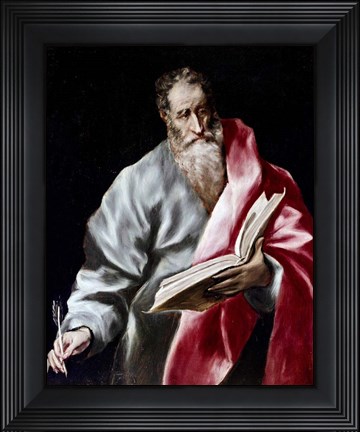 Framed Apostle Saint Matthew, 1602-05 Print