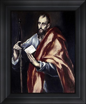 Framed Apostle Saint Paul, 1602-05 Print