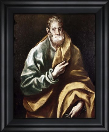 Framed Apostle Saint Peter, 1602-05 Print