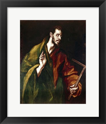 Framed Apostle Saint Thomas, 1602-05 Print