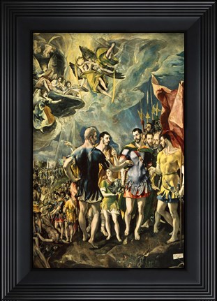 Framed Martyrom of St Maurice and the Theban Legion 1580 Print