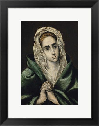 Framed Mater Dolorosa 1587-1590 Print